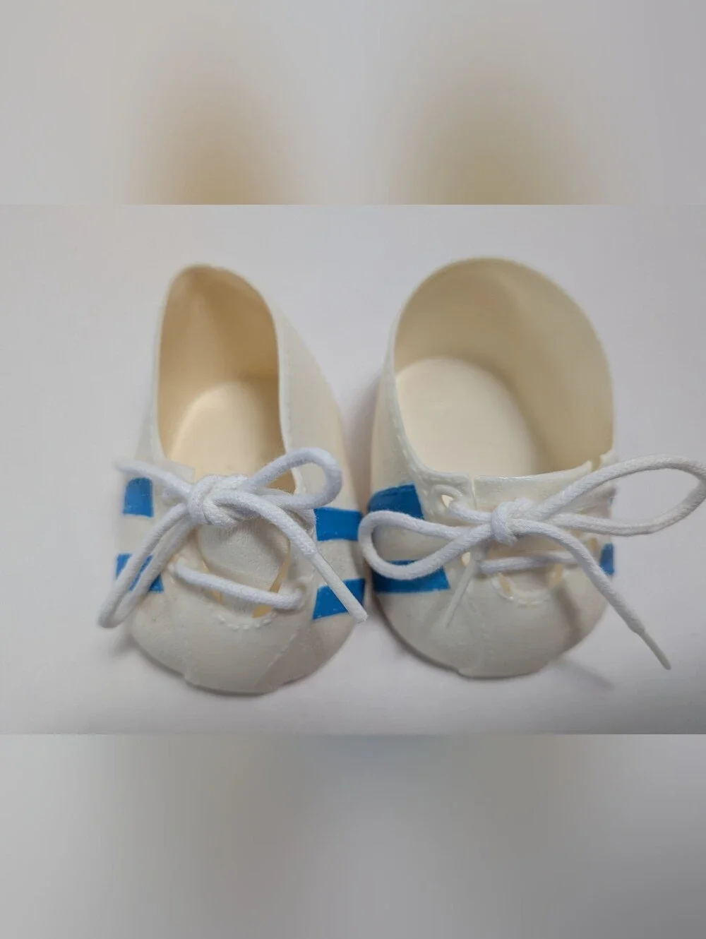 Vintage Cabbage Patch Kids Doll Blue Stripe Tennis Shoes OK CPK